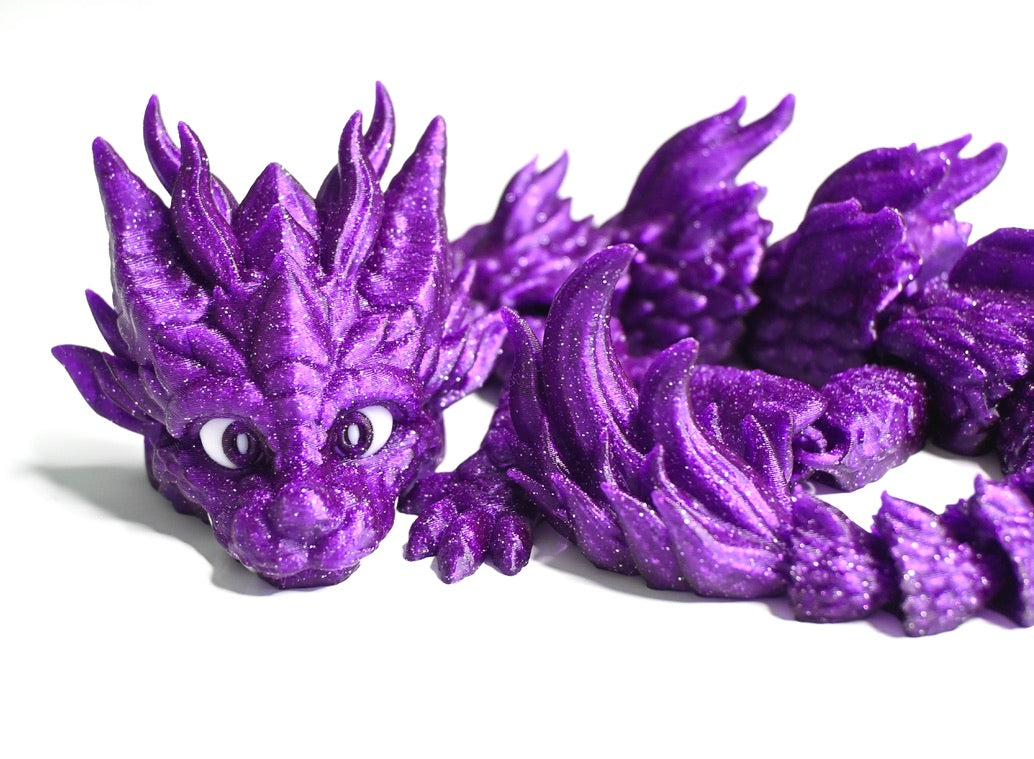 glittery baby dragon