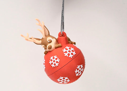 Christmas reindeer bauble