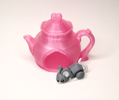Teapot house with mouse